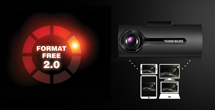 Thinkware F70 format free dash cam recording